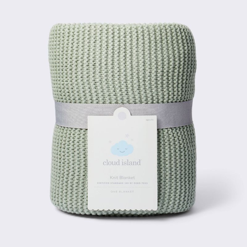 Knit Baby Blanket - Green - Cloud Island&#8482;, 5 of 8