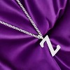 Slickblue Personalized Stainless Steel Initial Necklace, 16" Chain with 2" Extender, Rose Gold/Silver, Choose Letter I-Z - 2 of 3