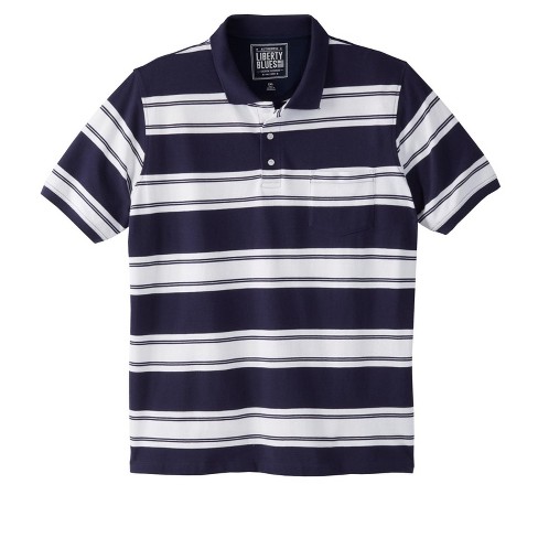 Ed Garments Big And Tall Short Sleeve Pique Polo Pocket Shirt XX-Large NAVY