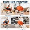 Homhougo Oversized Faux Fur Lazy Chair, Foldable Moon Lounge Chair for Adults, Teens, Kids, Ideal for Bedroom, Dorm & Living Room - 4 of 4