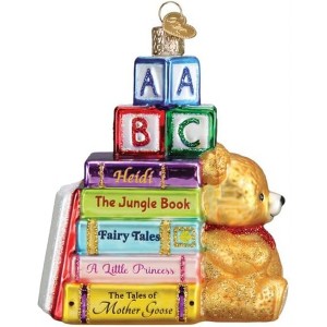 Old World Christmas Blown Glass Ornament for Christmas Tree, Favorite Children's Books - 1 of 4