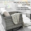 XIZZI 10 Pieces Wicker Furniture Set, Sectional Sofa Set with Wide Armrest and Deep Seat, Rattan Modular Conversation Set for Backyard Garden - 3 of 4