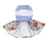 Doggie Design Blue and White Pastel Pearls Floral Dress with Matching Leash - 2 of 4