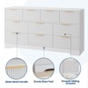 59" Fluted 10-Drawer Dresser, Modern Wood Chest TV Stand, Bedroom & Closet Storage Organizer - 3 of 4