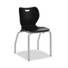 HON SmartLink Four-Leg Chair, 19.5" x 19.63" x 31", Onyx Seat, Onyx Base, 4/Carton - 4 of 4