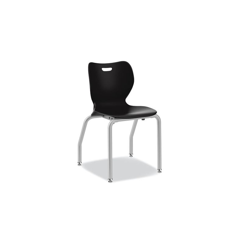 HON SmartLink Four-Leg Chair, 19.5" x 19.63" x 31", Onyx Seat, Onyx Base, 4/Carton, 4 of 8