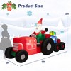 Costway 9 FT Long Christmas Inflatable Santa Claus Driving Tractor with Gifts Decoration - 4 of 4
