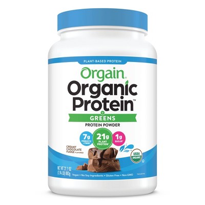 Orgain Organic Vegan Protein & Greens Powder - Creamy Chocolate Fudge - 31oz