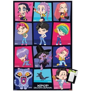 Trends International Netflix KPop Demon Hunters (2025) - Chibi Grid Unframed Wall Poster Prints - 1 of 4