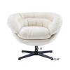 CAVINAS Stylish 360° Swivel Barrel Accent Chair,Accent Chair for Living Room,Bedroom,Reading Corner - 2 of 4