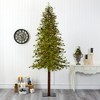 Nearly Natural 9-ft Wyoming Alpine Artificial Christmas Tree with 300 Clear (Multifunction) LED Lights and Pine Cones on Natural Trunk - 4 of 4