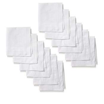 Men's White 100% Cotton Soft Finish Handkerchiefs