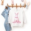 The Juniper Shop Happy Easter Bunny Outline Toddler Hoodie - 3 of 4