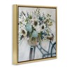 Stupell Industries Floral Bike Basket Floating Frame Canvas Art, Gold, 18" x 18" - 2 of 4