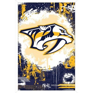 Trends International NHL Nashville Predators - Maximalist Logo 23 Framed Wall Poster Prints - 1 of 4