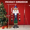 Angel Sar Lighted Nutcracker Yard Decoration, Pre-lit 2D Soldier with 162 Warm White LEDs, Outdoor Indoor Christmas Decor with Stakes - 4 of 4