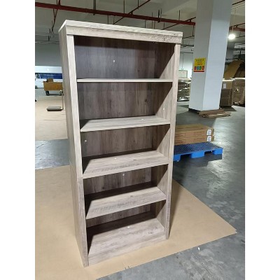 71" Tall Bookshelf, 5-Tiers Bookcase and Bookshelf, Wooden Open Storage Shelves with Anti-Tip Design, Book Shelf for Bedroom, Living Room and Office