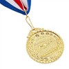 Juvale 12 Pack Swimming Medals with Ribbons for All Ages, Gold Medals for Awards, 2 Inch Diameter with 15 Inch Ribbon Loop - 4 of 4