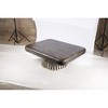 Rectangular Wood Coffee Table with Metal Legs and Minimalist Designer Look for Modern Living Room or Office Spaces - 4 of 4