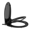 Round Toilet Seat with Toddler Seat Built in - Fits Both Adults and Children, Soft-Close & Non-Slip Design, Easy Installation & Cleaning, Black - 3 of 3