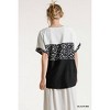 Women's Dalmatian Color Block Top - umgee - 2 of 4