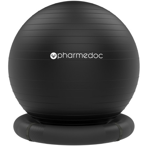 Pharmedoc Yoga Ball Chair - Exercise Ball Chair With Base & Bands For Home  Gym Workout : Target