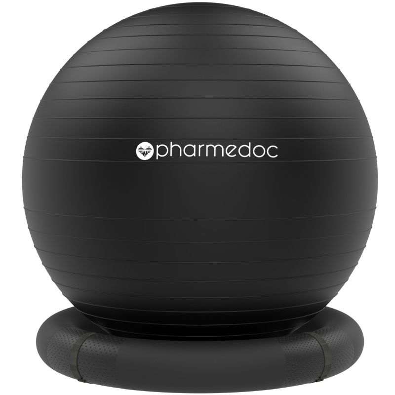 Pharmedoc Yoga Ball Chair - Exercise Ball Chair with Base & Bands for Home Gym Workout, 1 of 8