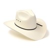Western Express Natural Straw Western Pinch Front Hat - 2 of 4