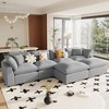 NicBex Modern 134.4" Sectional Sofa Modular U Shape Sofa Couch with 2 Removable Ottomans for Living Room Apartment - 3 of 4