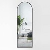 LOVMOR Full Length Mirror, Arched-Top Full Body Mirror with Stand, Floor Mirror & Wall-Mounted Mirro - 2 of 4