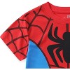 Marvel Spider-Man Miles Morales Avengers Boys 2 Piece T-Shirt and Active Mesh Shorts Set for Toddler and Big Kids - 4 of 4