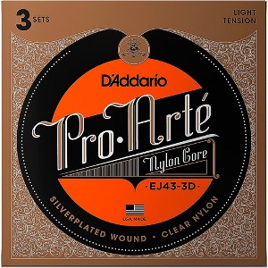 D'Addario EJ43 Pro-Arte Nylon Classical Guitar Strings - Light Tension 3 Sets - 1 of 3