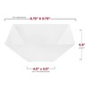Smarty Had A Party 3 qt. White Square Plastic Serving Bowls - 24 pcs - 2 of 4
