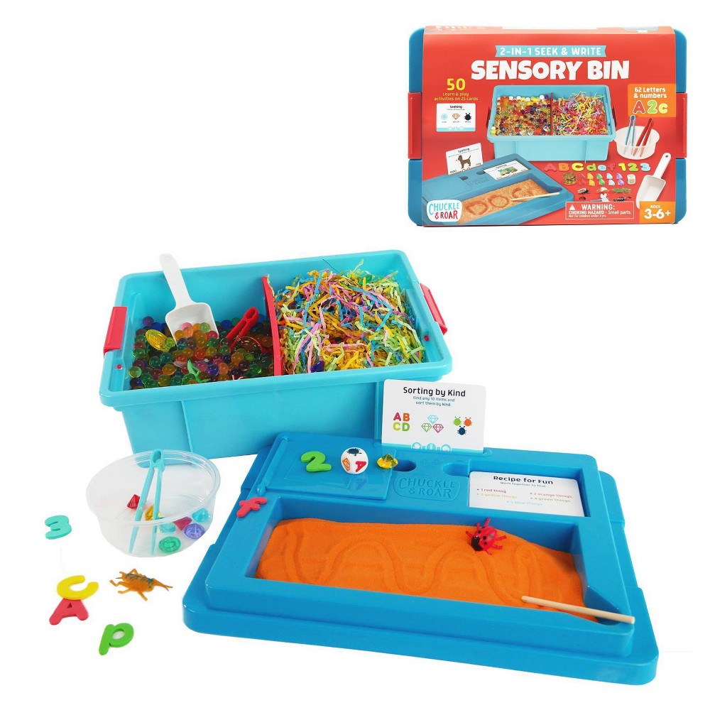 Chuckle & Roar 2-in-1 Seek & Write Sensory Bin