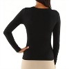 Women's Warm Wear Long Microfiber Long Sleeve Top - Elita - 2 of 2