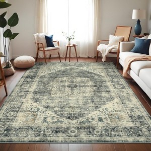 Hallway Runner Rug Grey Rugs Non Slip Soft Touch Carpet Runner Rug Stylish Rug Runner Home - 1 of 4