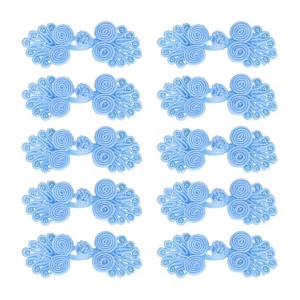 Unique Bargains Nylon Tang Suit Dress Sweater Handmade Sewing Fasteners Knot Closure Buttons 10 Sets - 1 of 4