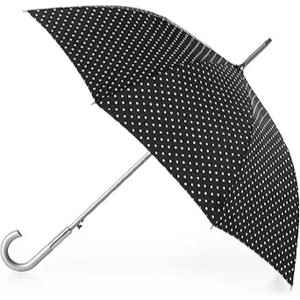 totes Large Eco Auto-Open Stick Umbrella with a Classic J Hook Curved Handle - 1 of 3