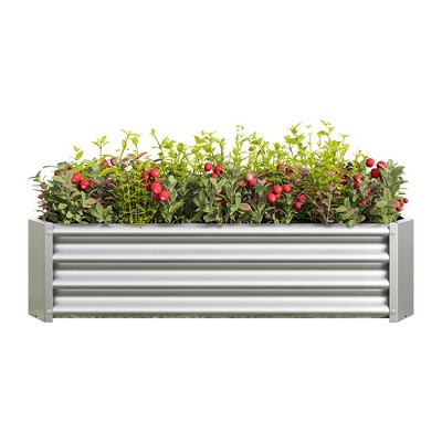 Raised Garden Bed, Rectangle Outdoor Planter Box, Multi-purpose Backyard Patio Planter Raised Beds For Flowers, Fruits Green