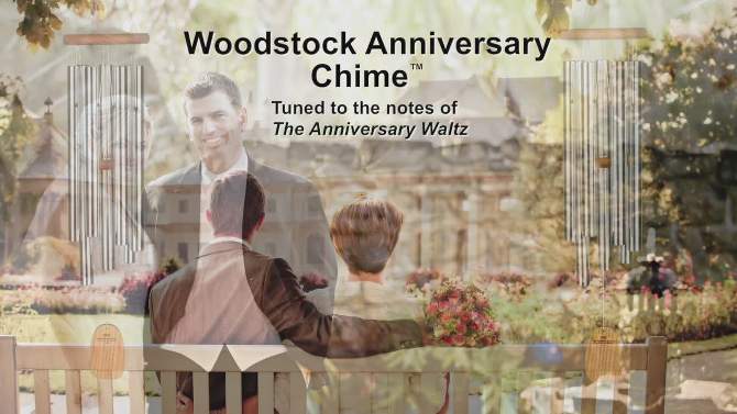 Woodstock Windchimes Woodstock Anniversary Chime, Wind Chimes For Outside, Wind Chimes For Garden, Patio, and Outdoor Décor, 27"L, 2 of 10, play video
