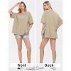 EXLURA Womens Summer Oversized T Shirts Casual Short Sleeve Loose Maternity Tops Crewneck Tunic Plus Gym Workout Top - 3 of 4