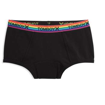 TomboyX Iconic Briefs, Super Soft Cotton Form-Fitting Underwear, Breathable  All Day Comfort-X-Small/Rainbow Pride Stripes at  Men's Clothing store