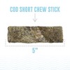 Icelandic+ Cod Skin 5" Short Dog Chew Sticks Treat, 24 Pack Bag - 4 of 4