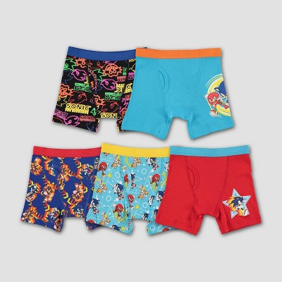 Green print Boys Minecraft 5 Pack Briefs