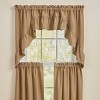 Park Designs Sturbridge Ticking Ruffle Black Swag 72" x 36" - 2 of 3
