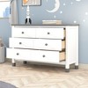 NicBex Modern Wooden Storage Dresser with 6 Drawers,Double Chest of Drawers for Kids Room,Living Room,Bedroom,Entryway,Hallway - 2 of 4