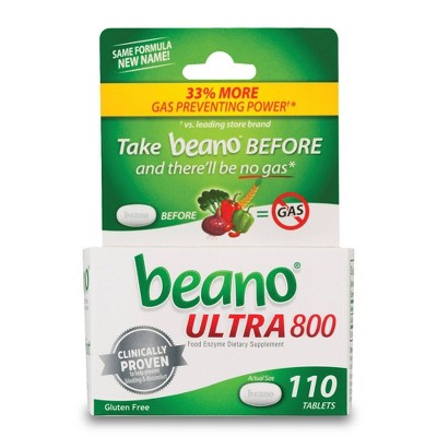 Beano Ultra 800 Gas Prevention and Digestive Enzyme Supplement - 110ct