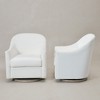 KINWELL 30" Wide Nursery Swivel Glider Chair Upholstered Armchair, Set of 2 - 4 of 4