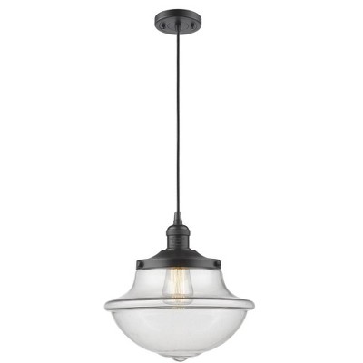 Oxford - 1 Light Cord Hung Mini Pendant In Traditional Style-11.5 Inches Tall and 11.75 Inches Wide
