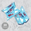 Big Dot of Happiness Taking Flight - Airplane - Favor Gift Boxes - Vintage Plane Baby Shower or Birthday Party Petite Pillow Boxes - Set of 20 - 2 of 4